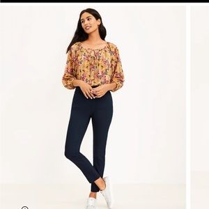 NWT Loft Navy High Waisted Skinny Pants Size 2